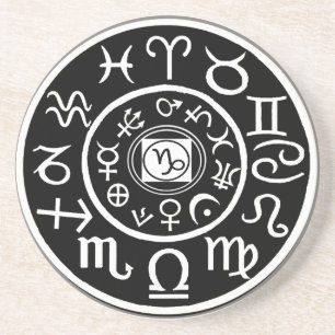 Dessous De Verre En Grès Zodiac - Capricorne Constellation