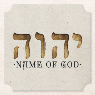 Dessous-de-verre En Papier יהוה /YHWH/Yahweh