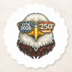 Dessous-de-verre En Papier 250e anniversaire États-Unis 1776-2026 Aigle royal