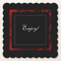 Accent Floral Rouge Moderne