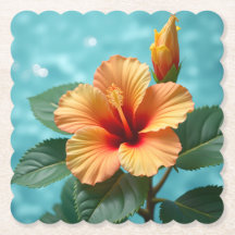 Aloha Elegance : L'Hibiscus hawaïen orange
