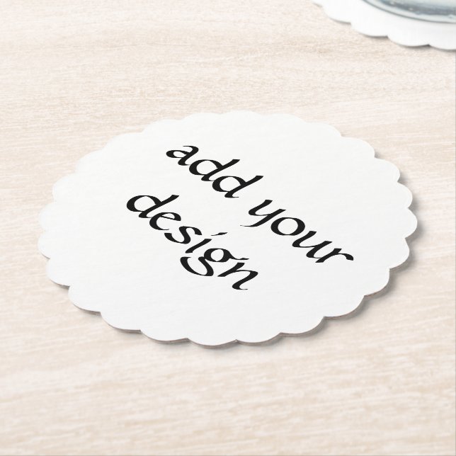 Dessous-de-verre En Papier Anniversaire de Rose rose (Incliné)