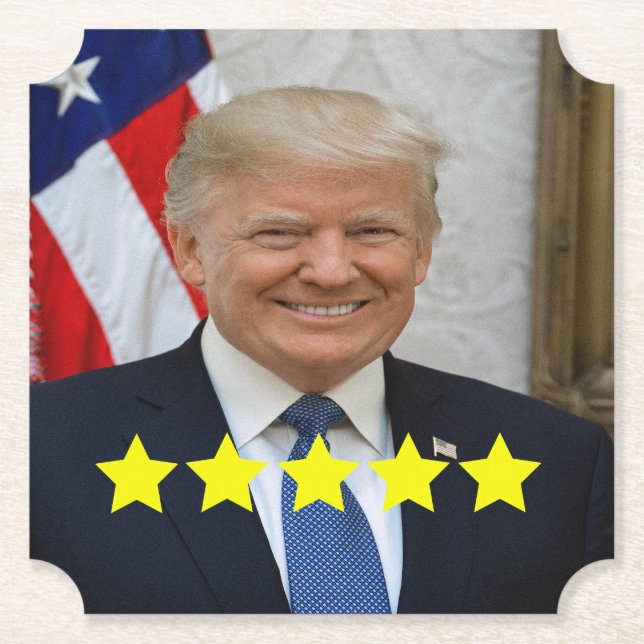 Dessous-de-verre En Papier Approbation du président Donald Trump (Devant)