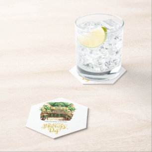 Dessous-de-verre En Papier Aquarelle St. Patrick's Day Pub Custom