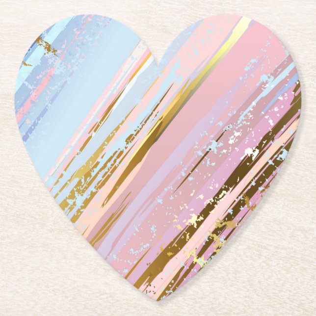 Dessous-de-verre En Papier Arrière - plan rose texturé (Devant)