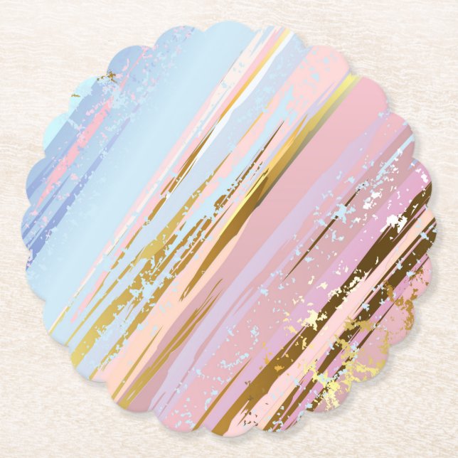 Dessous-de-verre En Papier Arrière - plan rose texturé (Devant)