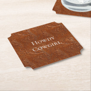 Dessous-de-verre En Papier Art Brown occidental