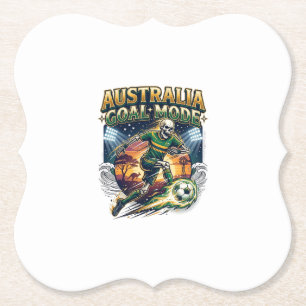 Dessous-de-verre En Papier Australie Mode de but squelette Striker Nations St