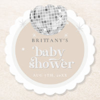 Baby shower Super Silver Retro Disco