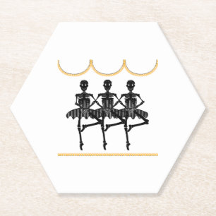 Dessous-de-verre En Papier Ballerinas à Halloween
