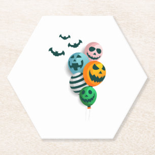 Dessous-de-verre En Papier Ballons d'Halloween