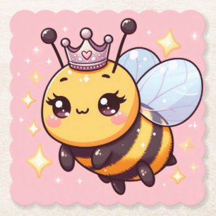 Dessous-de-verre En Papier Belle Dessin de la Reine Bee