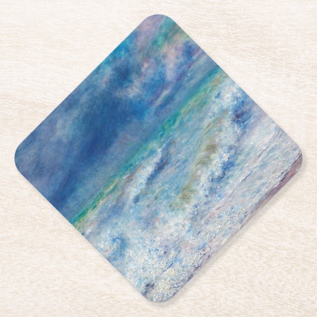 Dessous-de-verre En Papier Blue Seascape par Renoir (Devant)