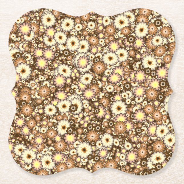 Dessous-de-verre En Papier bombe à fleurs3B (Devant)