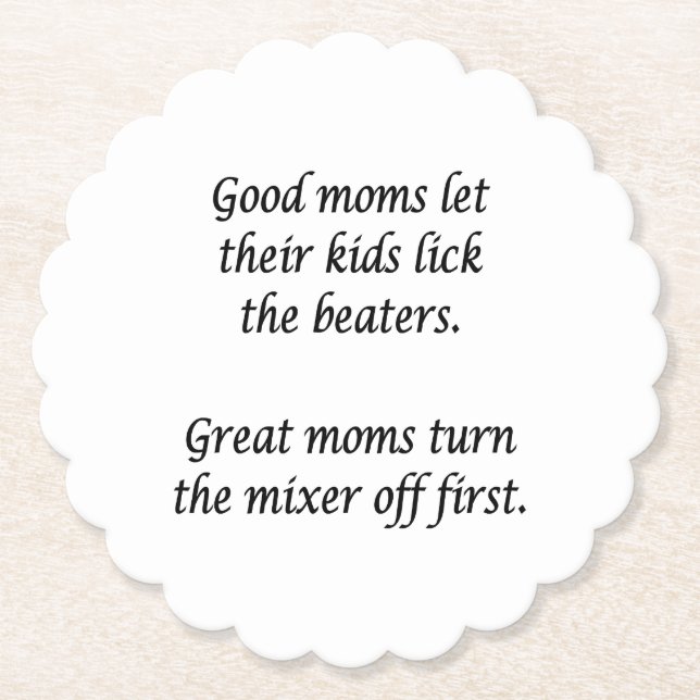 Dessous-de-verre En Papier Bonne maman Great Moms (Devant)