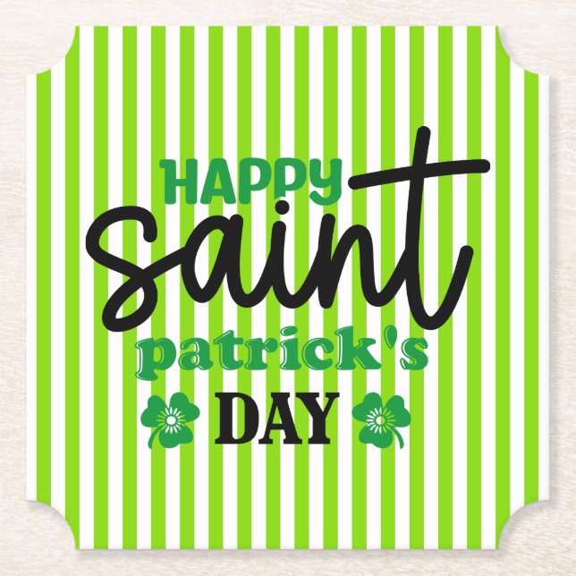 Dessous-de-verre En Papier Bonne Saint Patrick's Day-59889 (Devant)
