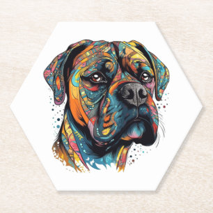 Dessous-de-verre En Papier Boxer Buddies Jouer Pup Résumé du fichier numériqu