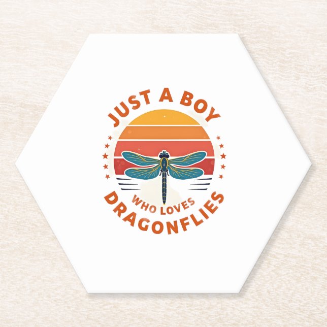 Dessous-de-verre En Papier Boys Dragonfly (Devant)