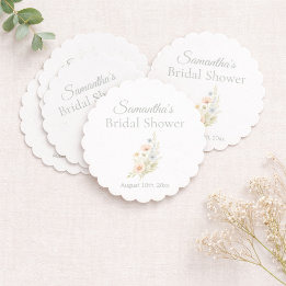 Dessous-de-verre En Papier Bridal Shower Wildflower Garden Party