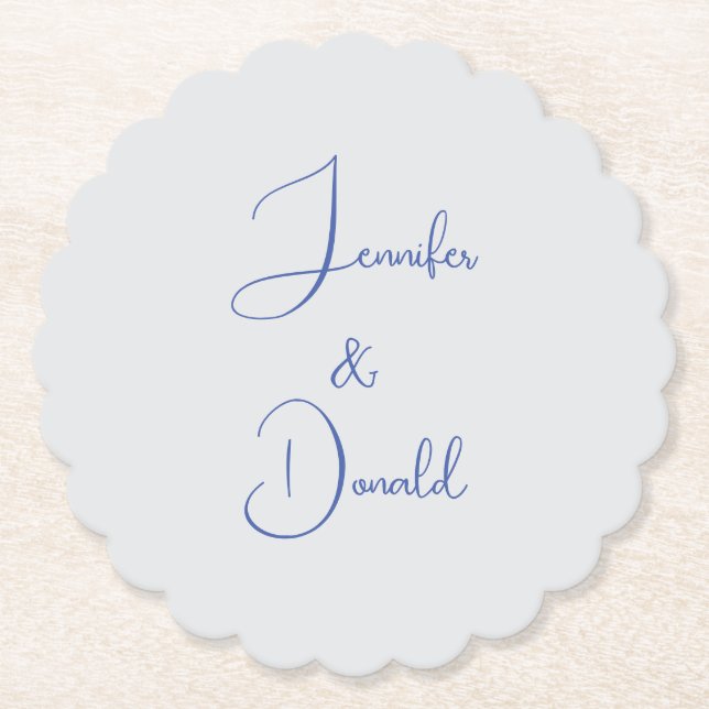 Dessous-de-verre En Papier Calligraphie tendance écriture classique simple pe (Devant)