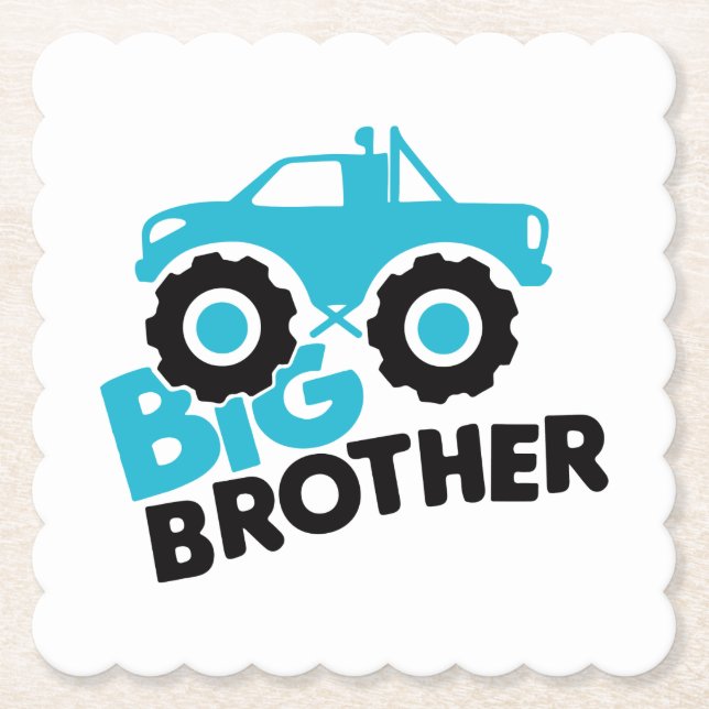 Dessous-de-verre En Papier Camion Big Brother Monster (Devant)