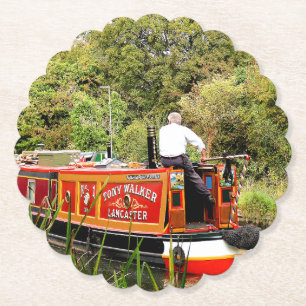 DESSOUS-DE-VERRE EN PAPIER CANAL NARROWBOATS