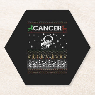 Dessous-de-verre En Papier Cancer Noël Douleur moche
