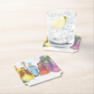 Dessous-de-verre En Papier Caroleurs de Noël