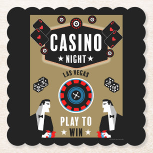 Dessous-de-verre En Papier Casino Gambling Poker Roulette