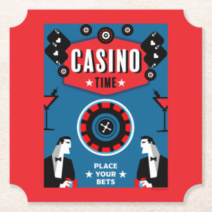 Dessous-de-verre En Papier Casino Gambling Poker Roulette