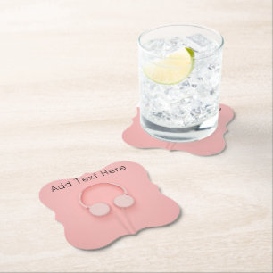 Dessous-de-verre En Papier Casques roses avec fils