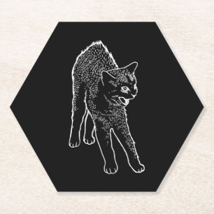 Dessous-de-verre En Papier chat en colère
