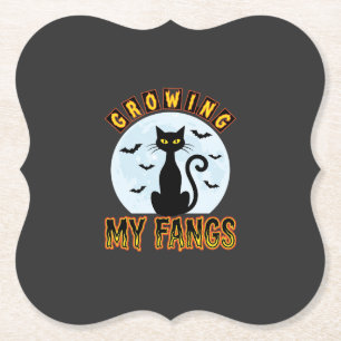 Dessous-de-verre En Papier Chat Noir Halloween Faisant Pousser Mes Crocs Desi
