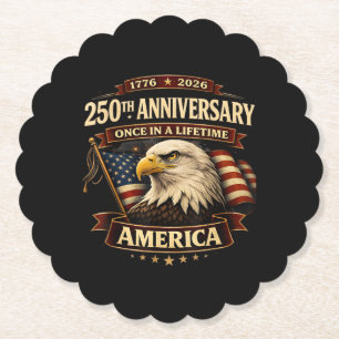 Dessous-de-verre En Papier Chemise 250e anniversaire USA 250e Amérique