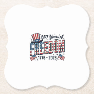 Dessous-de-verre En Papier Chemise commémorative patriotique 250 ans de liber