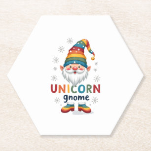 Dessous-de-verre En Papier Chemise de licorne Gnome famille appariement group