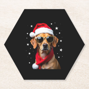 Dessous-de-verre En Papier Chemise de Noël Boxer drôle Lumières de Noël Tenue