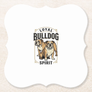 Dessous-de-verre En Papier Chemise Vintage Bulldog Twin Bulldogs Gravure Tee_