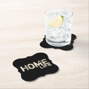Dessous-de-verre En Papier chic et affligé HOME LIFE Dessous de verre papie