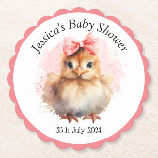 Dessous-de-verre En Papier Chick bébé mignon