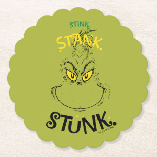 Dessous-de-verre En Papier Citation Grinch Mister Stink Stunk