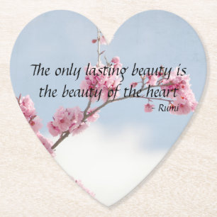 Dessous-de-verre En Papier Citation inspirante de Cherry Blossom