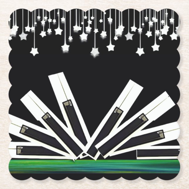 DESSOUS-DE-VERRE EN PAPIER CLÉS DE MINUIT (Devant)