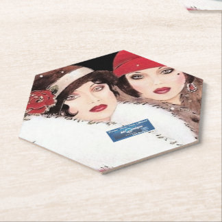 Dessous-de-verre En Papier Coaster 8 Burg(Winter Red 2) RFPMDesigns