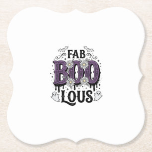Dessous-de-verre En Papier Conception de chemise fantôme vintage Halloween Fa