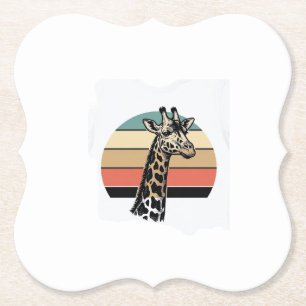 Dessous-de-verre En Papier Conception de chemise vectorielle Safari au couche
