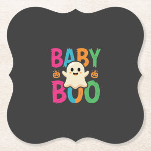 Dessous-de-verre En Papier Conception de fantôme Halloween Baby Boo_1
