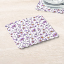 Conception de motif botanique de fleur sauvage vio