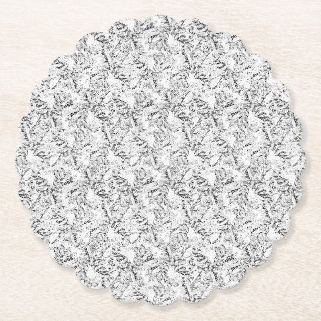 Dessous-de-verre En Papier conception sèche Vingt Deux (Devant)