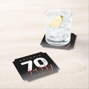 Dessous-de-verre En Papier Copper Girly 70 et Sassy